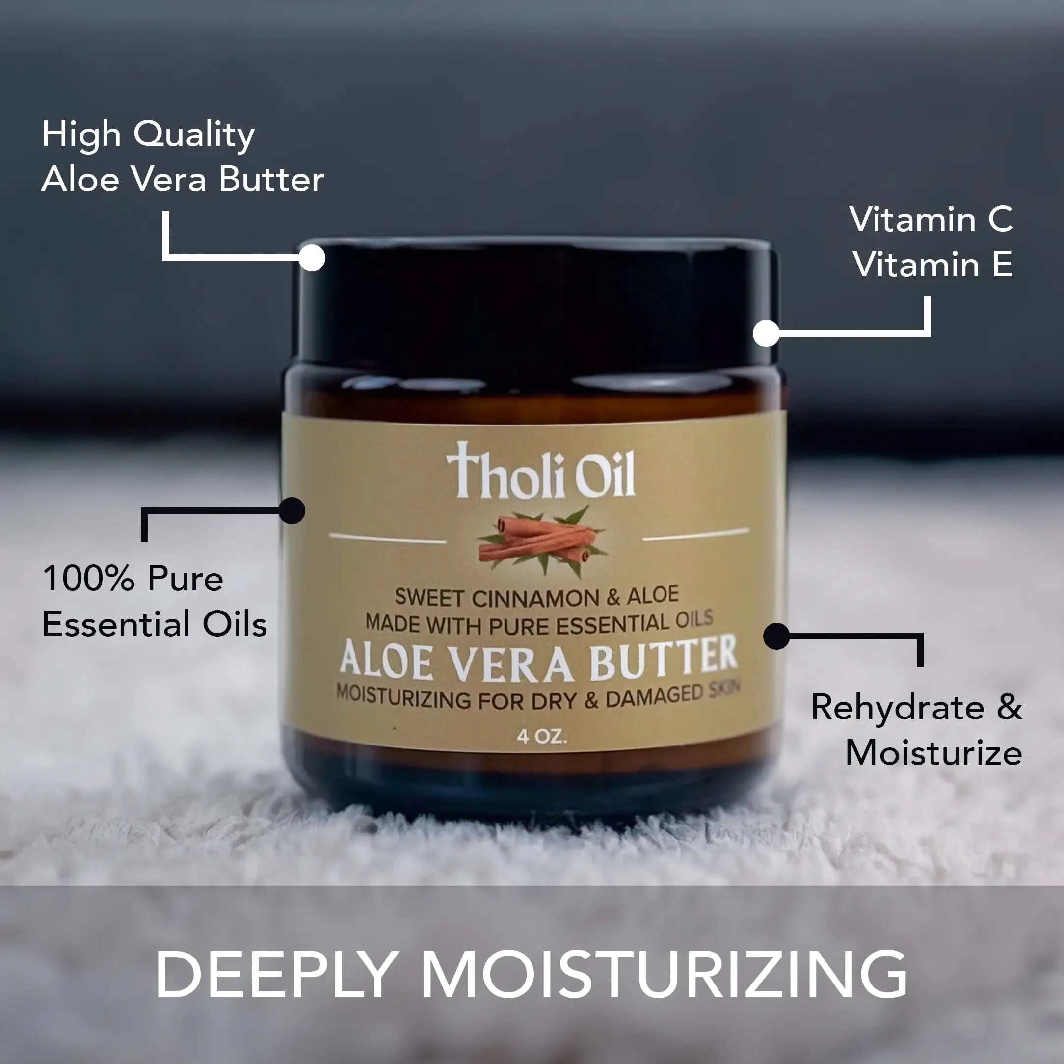 Tholi Oil Aloe Vera Butter - Skin Moisturizing and Restoration