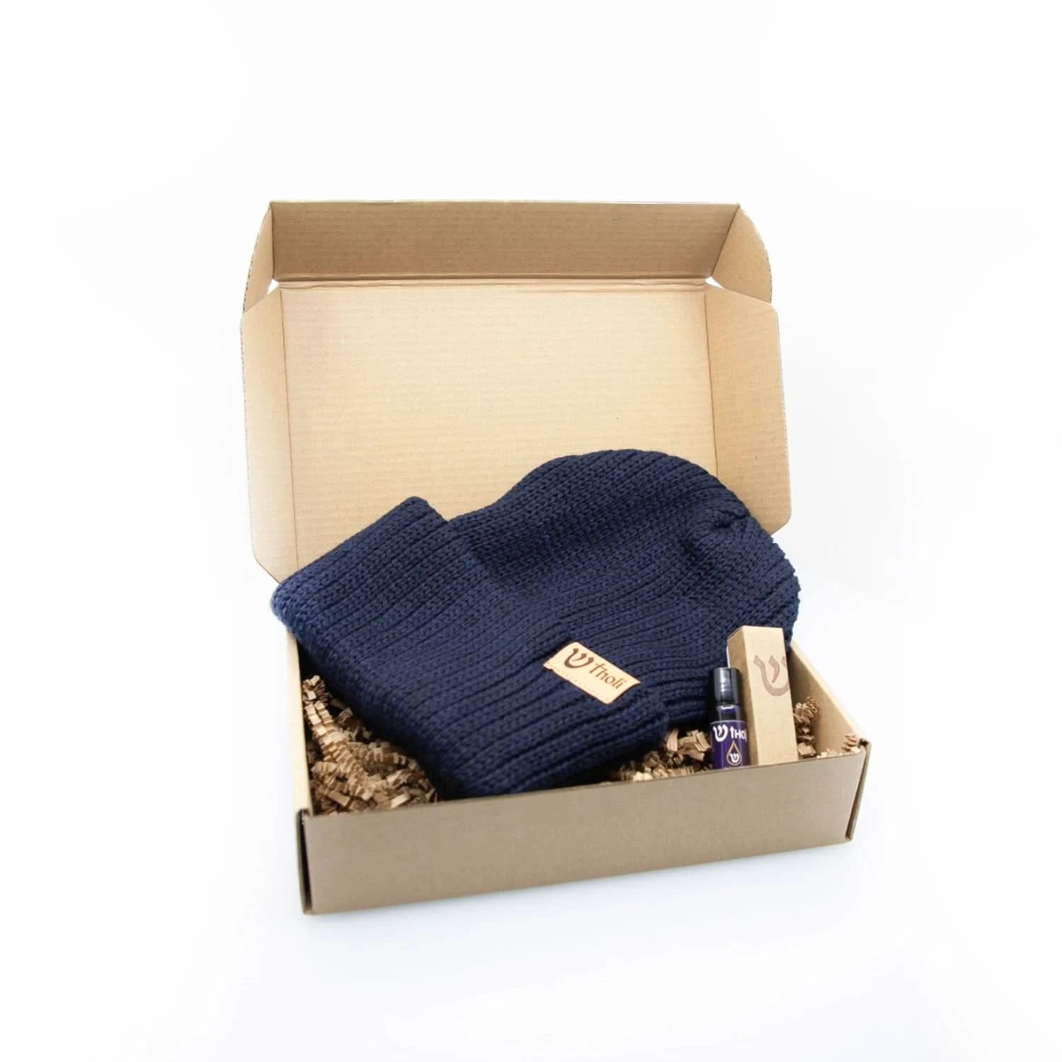 Tholi Oil Beanie Set - 100% Merino Wool with 10ml Wellness Roller
