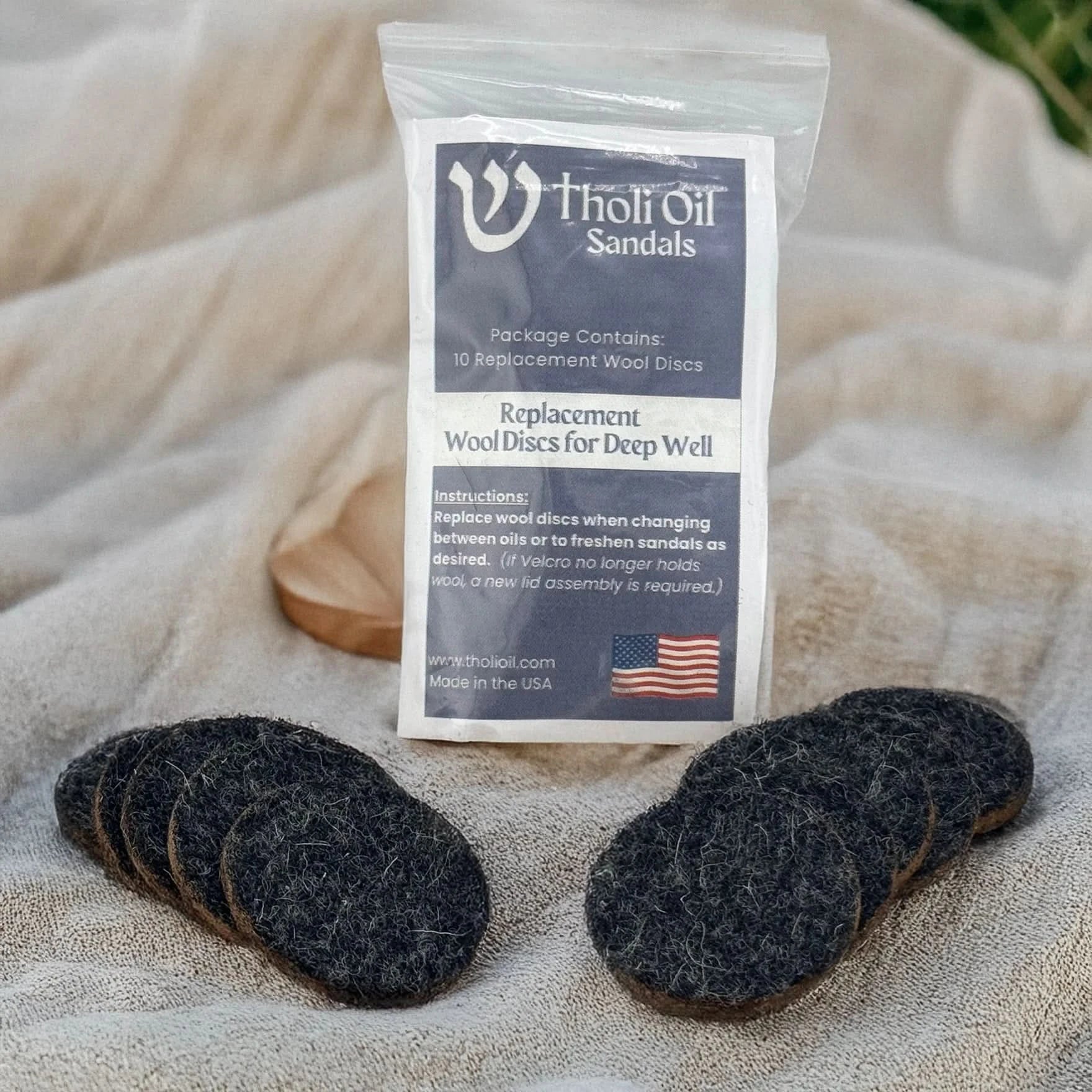 Tholi Oil Sandal Replacement Parts (Deep Well Lid & Wool)