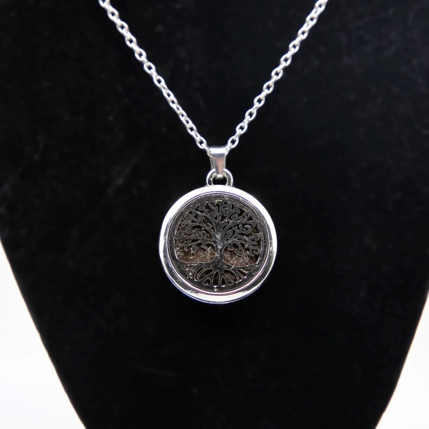 Tree of Life Essential Oil Diffuser Necklace Set - comes with Pure Tholi Essential Oil