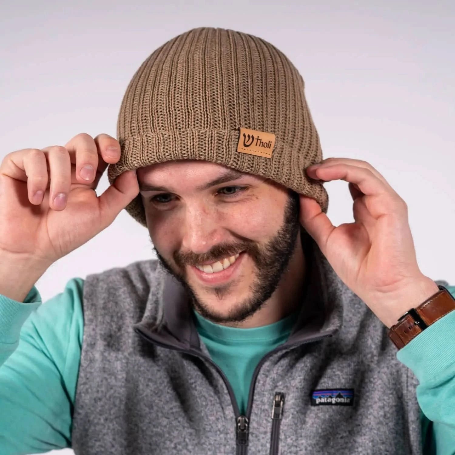 100% Merino Wool Beanie Comes with 10ml Restored Soul Roller for aromatherapy and tension relief