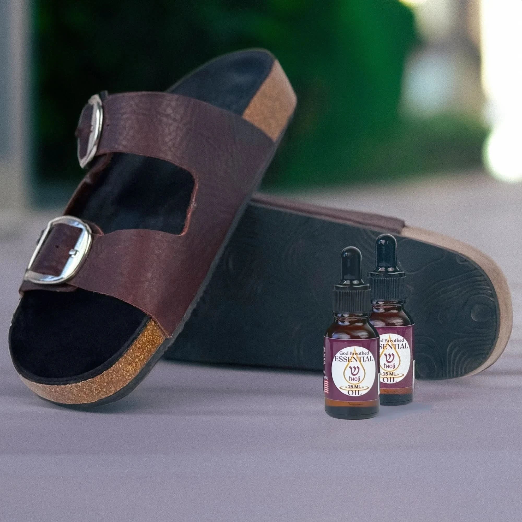 Sandals with Essential Oils Delivery