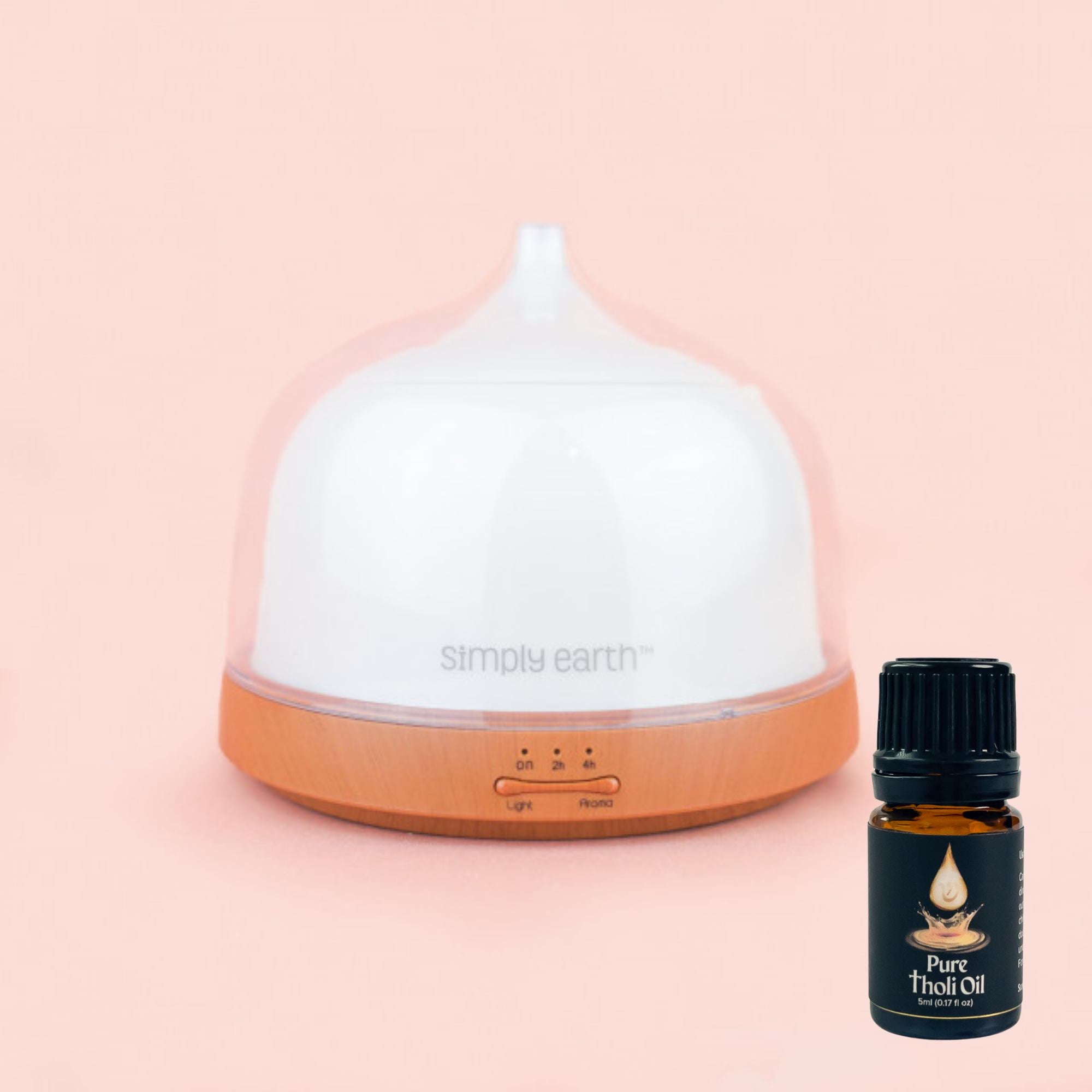 Ultrasonic Diffuser Set (200ml) - Comes with Pure Tholi Oil for Diffusing