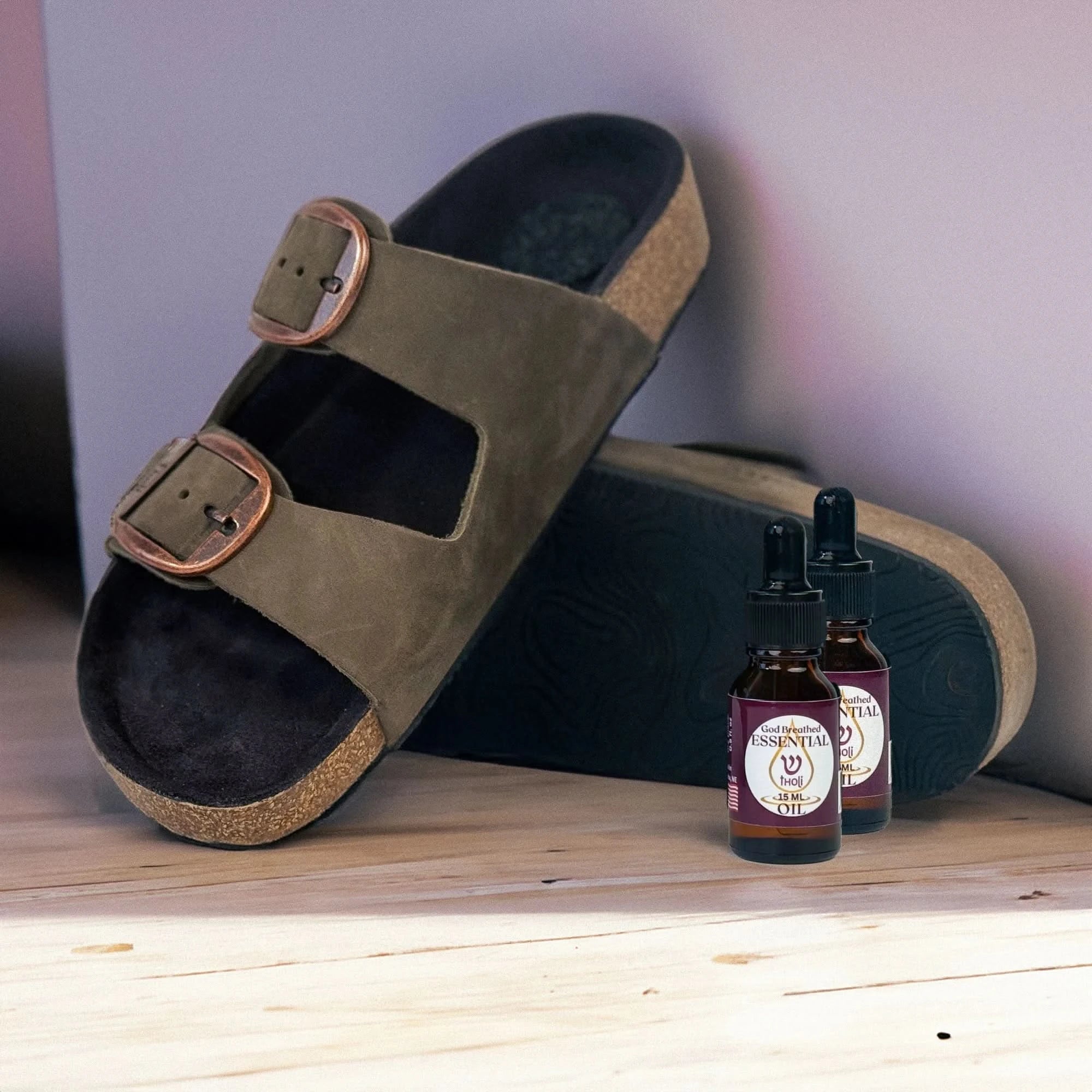 Sandals with Essential Oils Delivery